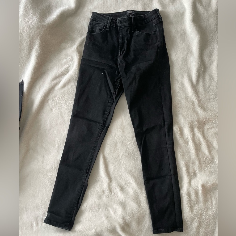 Abercrombie High Rise Super Skinny Black 6R